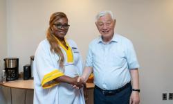 Minister Kruah Meets IYF Leadership in South Korea, Advances Talks on Youth Center, Agricultural and TVET Partnerships