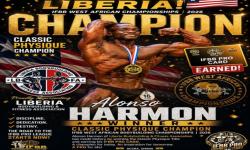 Liberia Celebrates Historic IFBB Pro Card Victory by Alonso Harmon