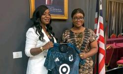 Minister Cornelia W. Kruah Meets SARX Executives Over Lone Star’s July 26 U.S. Independence Day Match in Minnesota