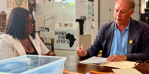 Ministry of Youth and Sports Pursues Landmark Partnership with Books For Africa to Transform Youth Centers into Learning and Digital Resource Hubs